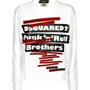 NWT Dsquared2 Tape Sweatshirt Top shirt Womens size L